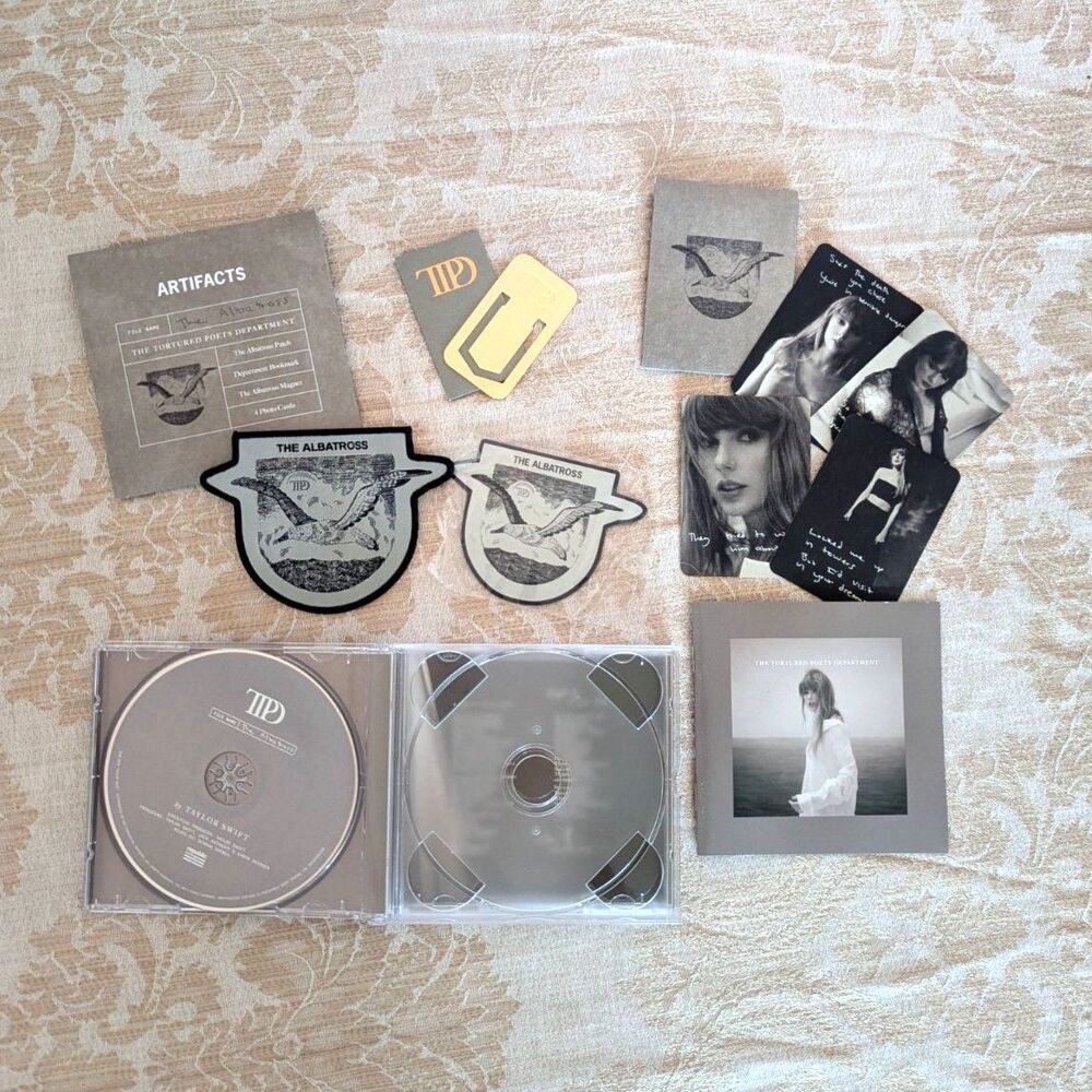 Taylor Swift The Tortured Poets Department TTPD Collector's Deluxe CD Albatross - Picture 2 of 7